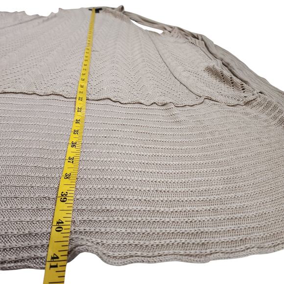 Lane Bryant Womens Sleeveless Open Knit Duster Cardigan Plus Size 18/20 Beige - Picture 8 of 9